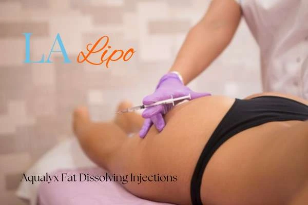 Woman having fat dissolving injections Bishop's Stortford on thighs
