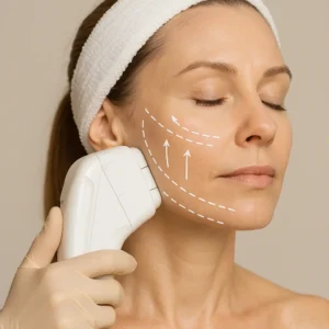 Woman having HI-FU to reduce wrinkles call LA LIPO Bishop's Stortford Now!