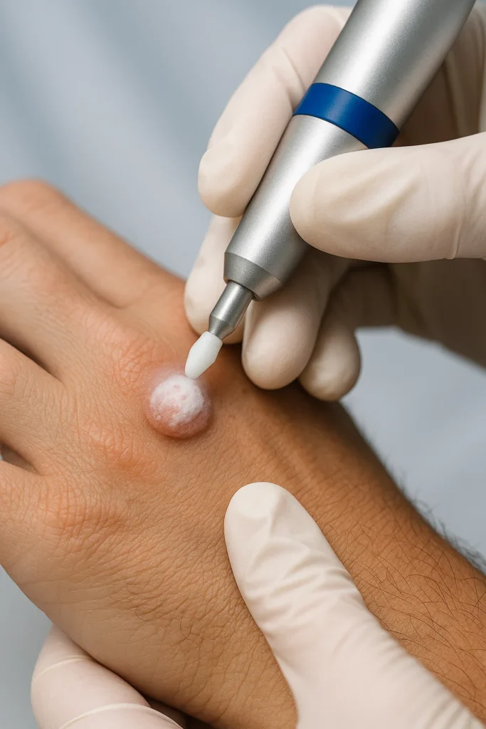 example of wart removal Bishop's Stortford using cryopen